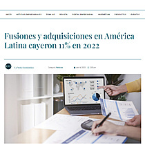 Fusiones y adquisiciones en Amrica Latina cayeron 11% en 2022